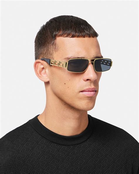 greca sunglasses versace|black and gold versace sunglasses.